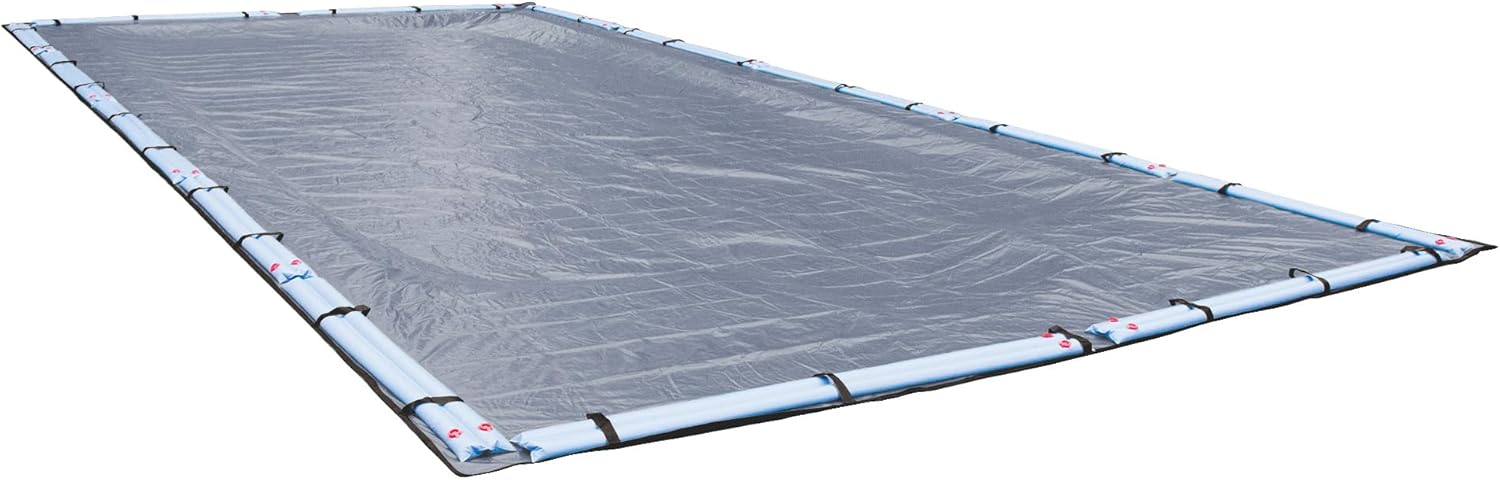 Robelle 20 x 40 ft Professional Blue Winter Pool Cover for Inground Pools, 5 ft Overlap (25 x 45 ft Cover Size), Solid 12 x 12 Scrim, 3.7 oz/yd2, 15-Year Warranty, Style: 272040R