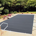 VEVOR Inground Pool Safety Cover, 16 ft x 32 ft Rectangular Winter Pool Cover, Triple Stitched, High Strength Mesh PP Material with Good Rain Permeability (Fit 16x32ft Pools)