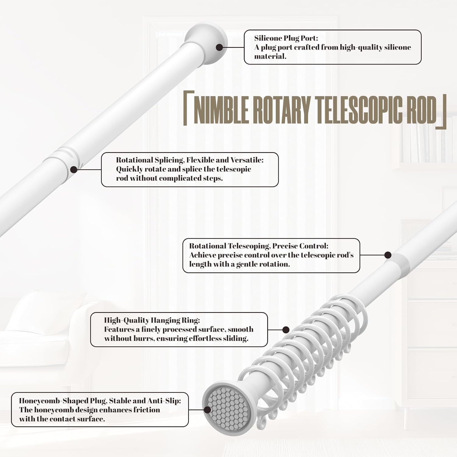 AJAZZ Blackout Accordion Door Invisible Folding Accordion Doors Interior Magnetic Door Curtain for Bedroom Living Room Doorway Curtain Sets Included Rod (1 Pack, 44W x 78 L, Dark Grey)