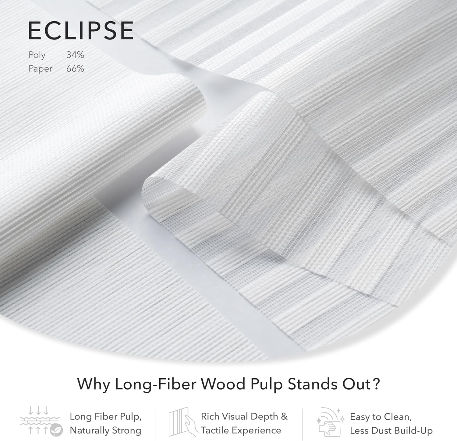 GoDear Design Adjustable Sliding Panel Hanging Room Dividers, Vertical Blind for Windows Doors, Extendable Track from 45.8" to 86" W, Trimmable Panel Curtains Up to 96", Semi-Sheer, Eclipse