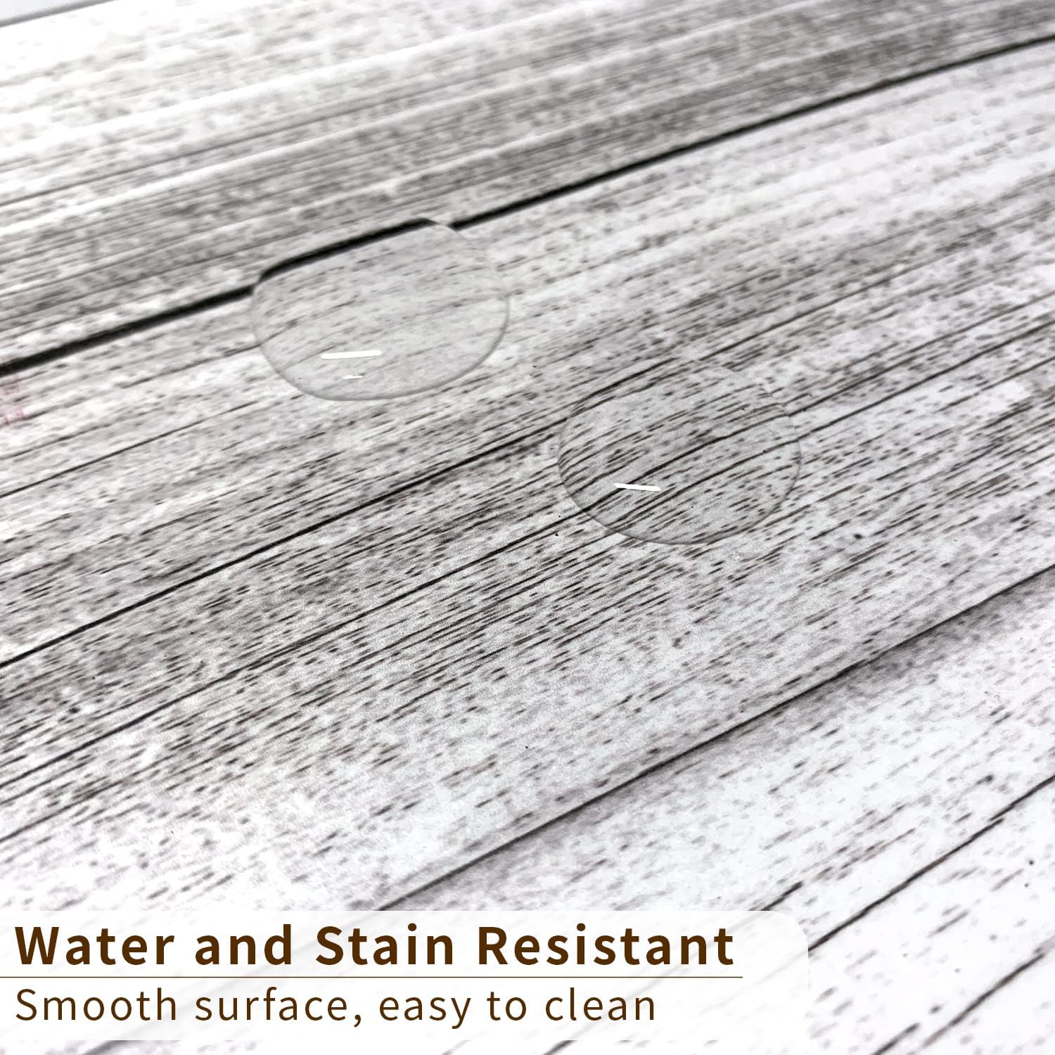 funlife 14 Strips Peel and Stick Stair Risers Stickers, Self Adhesive Vinyl Stair Stickers Decals, Staircase Murals Decor for Steps, 39.37"X7.09", Faux Weathered Rustic Wood