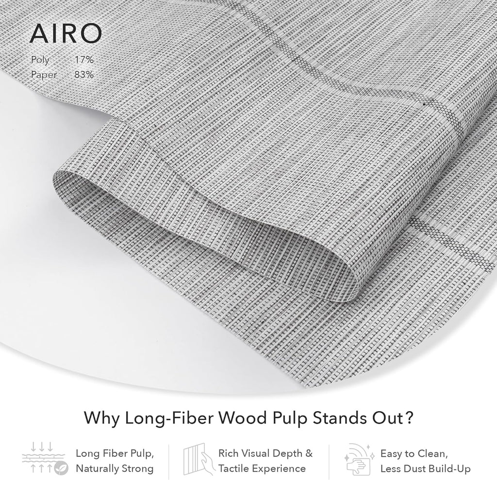 GoDear Design Adjustable Sliding Panel Hanging Room Dividers 45.8"- 86" W x 96" H, Extendable Vertical Blinds for Sliding Glass Doors, Closet Door Blinds Trimmable Fabric Panel Curtain Shades, Airo